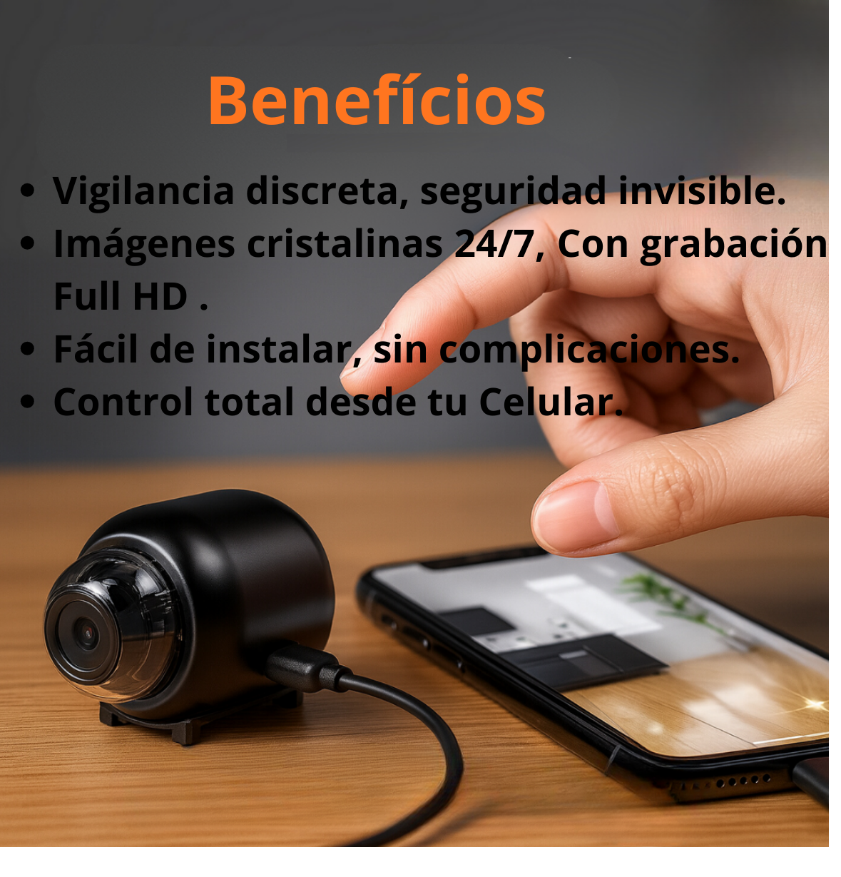 SpyDot™ TecX -Mini Cámara 1080p